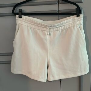 White/Cream woman’s size 12 lululemon shorts